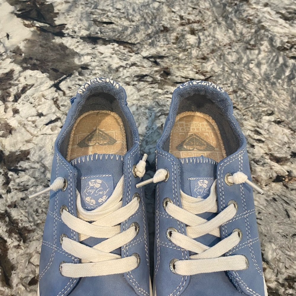Roxy Blue and White Slip-On Sneakers - Picture 3 of 4